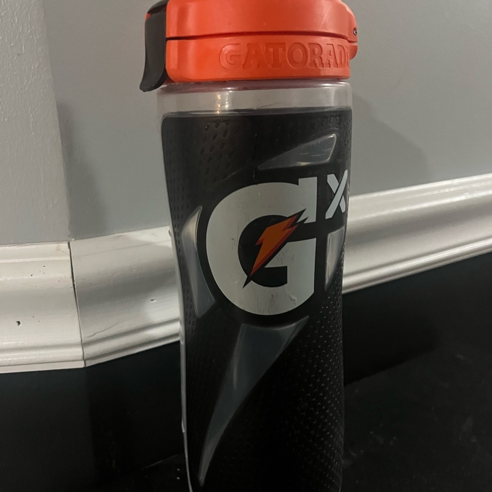 Black and Orange Water Bottle